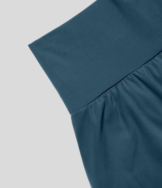 Mila™ | 2-in-1 yogashort met hoge taille, achterzak en zijzak