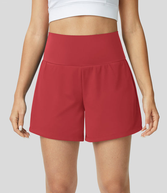 Mila™ | 2-in-1 yogashort met hoge taille, achterzak en zijzak