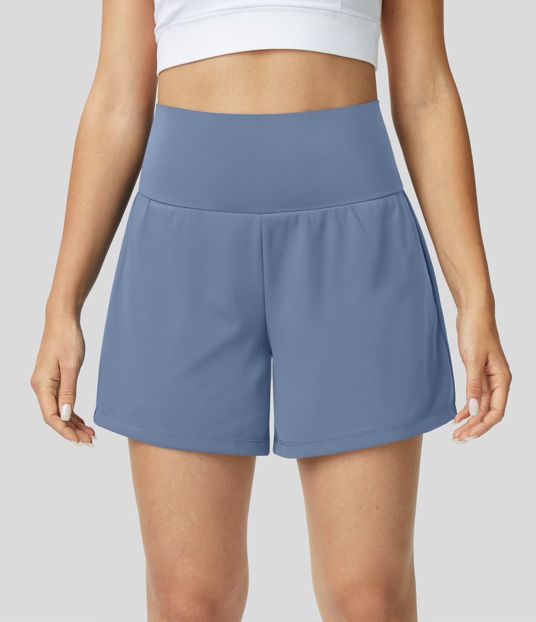 Mila™ | 2-in-1 yogashort met hoge taille, achterzak en zijzak