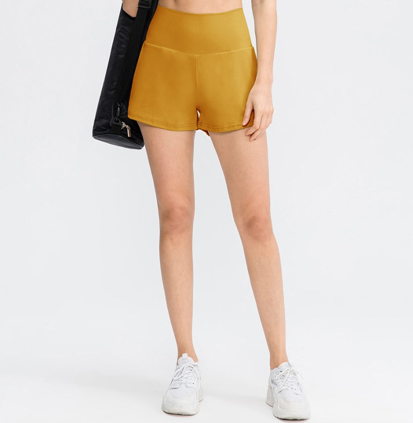 Mila™ | 2-in-1 yogashort met hoge taille, achterzak en zijzak